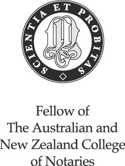 Fellow of The Australian and New Zealand College of Notaries Badge